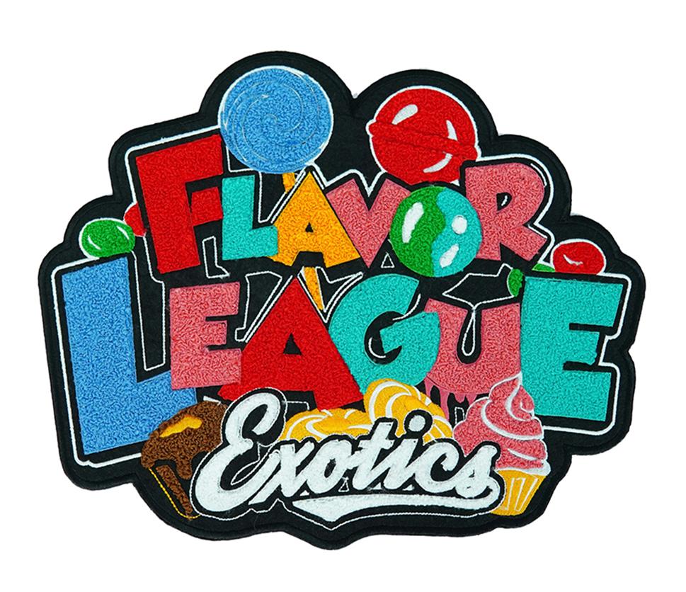 Chenille Patches/Fuzzy yarn is looped to create a soft, textured, vintage look.